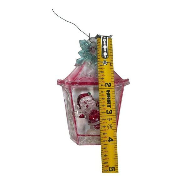 Vintage Christmas Ornaments Set Of 3 McCrory Bradley Santa Angel Designs Plastic - Picture 6 of 7